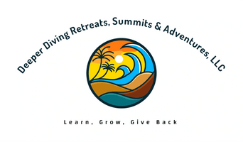 A logo of the living retreats, summits and adventures.